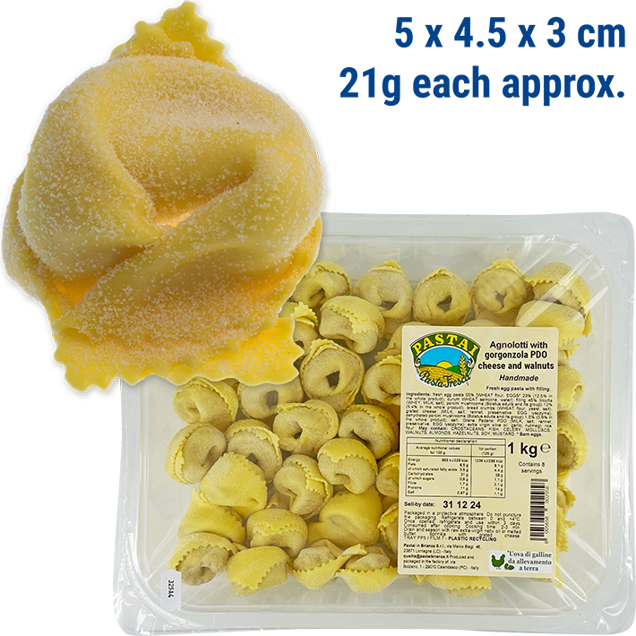 Agnolotti con Gorgonzola e Noci 1kg PASTAI IN BRIANZA