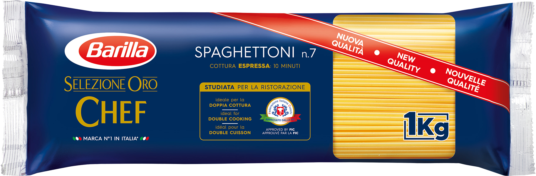 Spaghettoni No. 7 Oro Chef Professionals 1kg Barilla