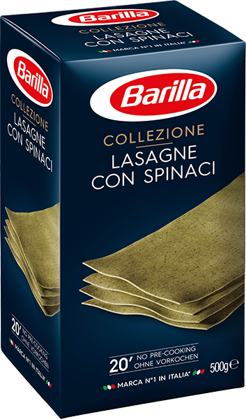 Lasagne Con Spinaci No. 190 Collezione 500g Barilla