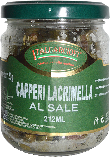 Capperi Lacrimella Sotto Sale 140g ITALCARCIOFI