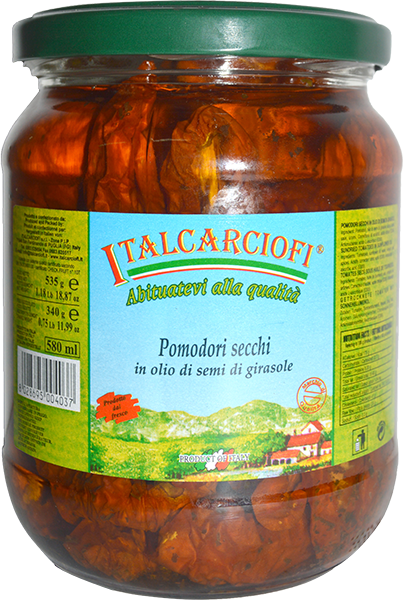 Pomodori Secchi in Olio 580g ITALCARCIOFI