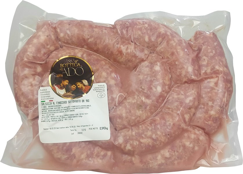 Salsiccia Fresca Al Finocchio 1kg LA BOTTEGA DI ADÒ