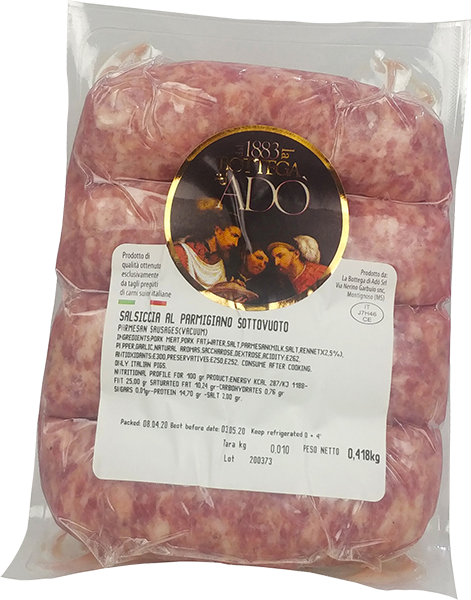 Salsiccia Fresca Con Parmigiano 400g LA BOTTEGA DI ADÒ