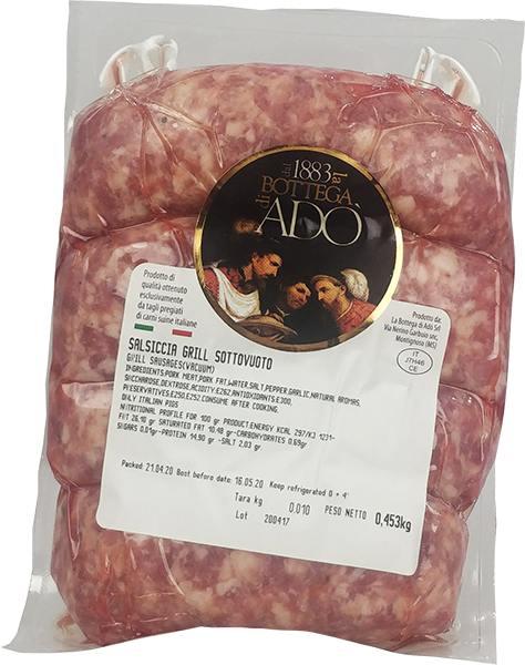 Salsiccia Fresca Puro Suino 400g LA BOTTEGA DI ADÒ