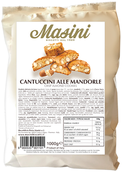 Cantuccini Alla Mandorla 1kg PIETRO MASINI