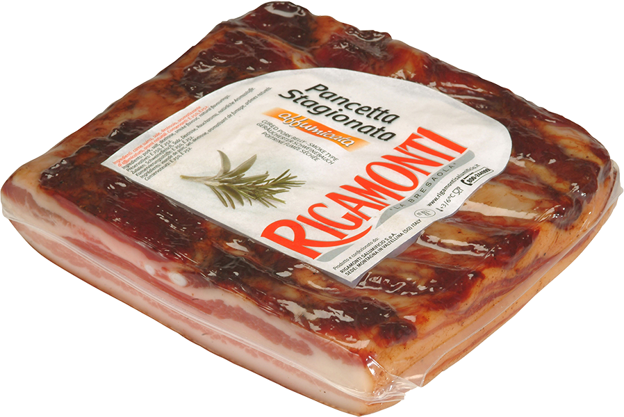 Pancetta Stagionata Affumicata Sottovuoto (1.5kg approx.) RIGAMONTI