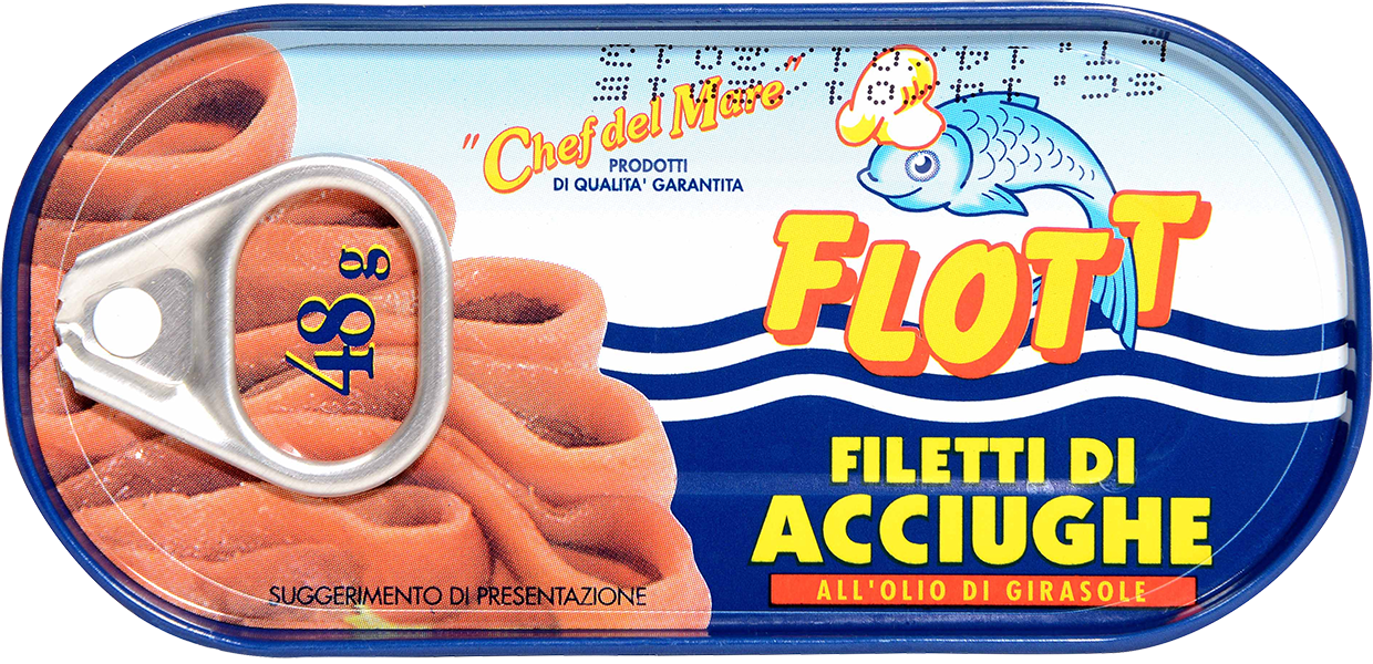 Filetti Di Acciughe In Olio D'Oliva 48g (SGOCC. 26g) FLOTT