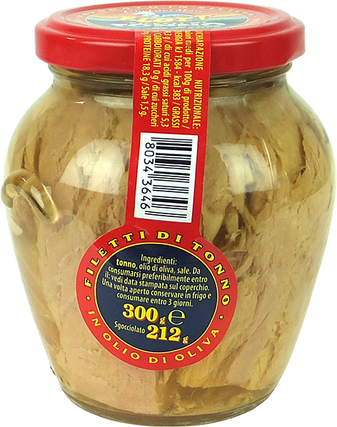 Filetti Di Tonno In Olio D'Oliva Orcio 300g (SGOCC. 212g) FLOTT