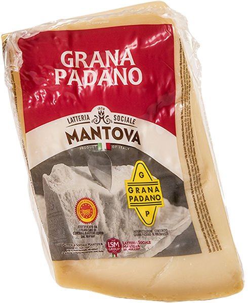 Grana Padano D.O.P. 12 Mesi Sottovuoto (800g approx.) LATTERIA SOCIALE MANTOVA