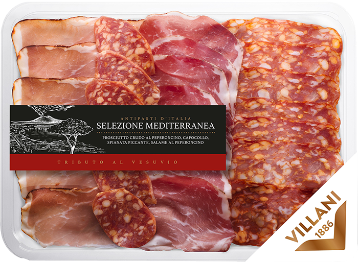 Antipasto Mediterrania Affettato 140g VILLANI