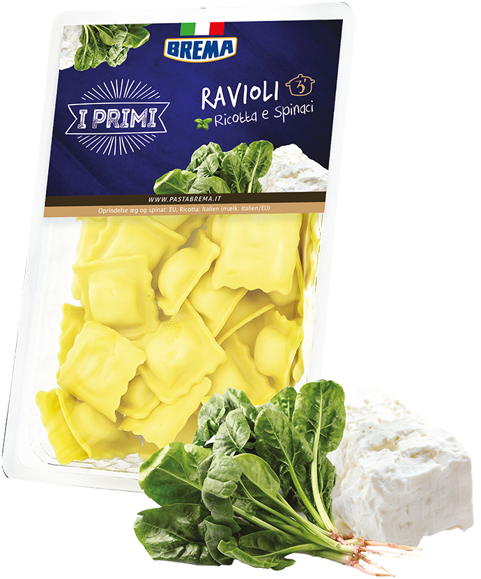 Ravioli Ricotta e Spinaci 250g BREMA