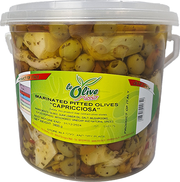 Pitted Olive Capricciosa 3.8kg MICCIO
