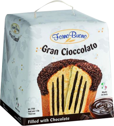 Panettone Farcito Con Crema Al Cioccolato 'Forno Buono' 750g PINETA