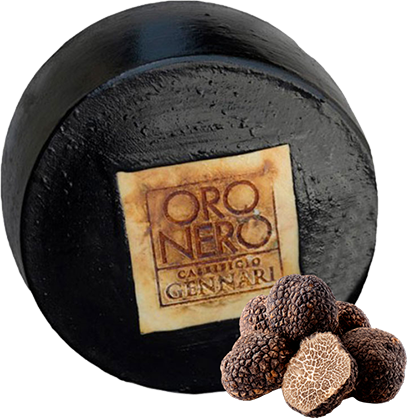 Oro Nero® Al Tartufo Formaggio Duro Granulare (10-12kg approx.) CASEIFICIO GENNARI