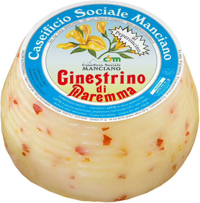 Ginestrino di Maremma al Peperoncino Sottovuoto (600g approx.) CASEIFICIO SOCIALE MANCIANO
