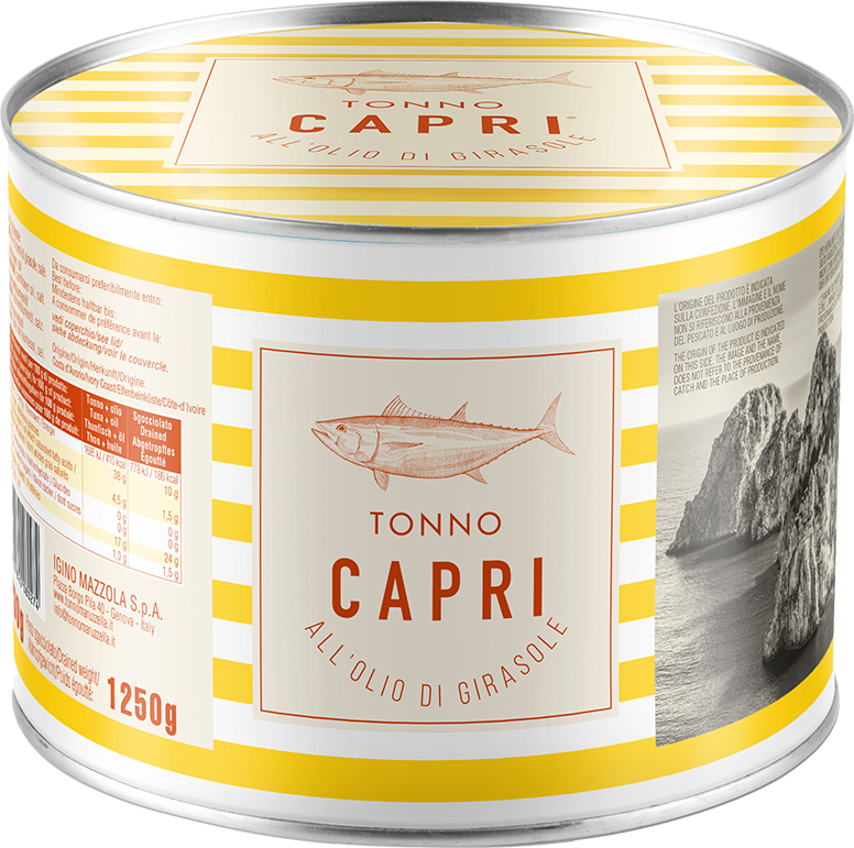 Tonno All'Olio Di Girasole Latta 1.73kg CAPRI (6/Cassa)