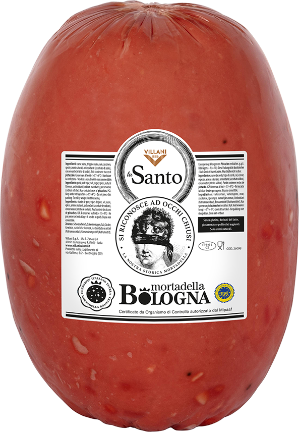Mortadella La Santo I.G.P. Grande (8kg approx.) VILLANI