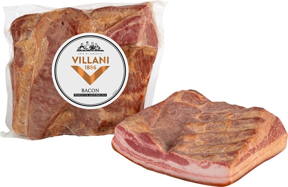 Pancetta Affumicata 'Bacon' a Metá 1.6kg VILLANI