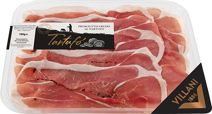 Prosciutto Crudo Tartufó Affettato 100g VILLANI