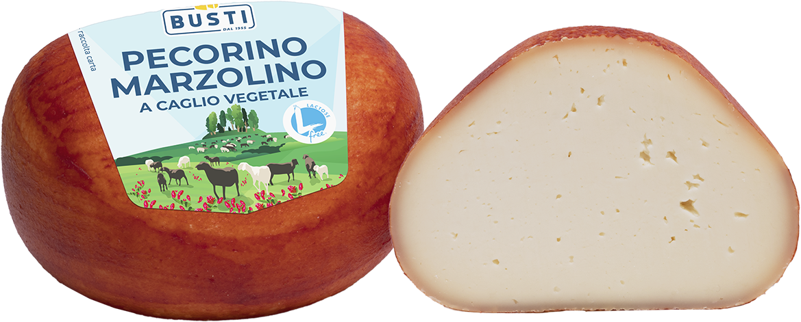 Pecorino Marzolino a Caglio Vegetale (1kg approx.) Sottovuoto CASEIFICIO BUSTI