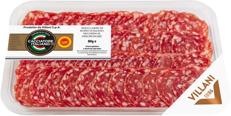 Cacciatore D.O.P. Affettato 80g VILLANI