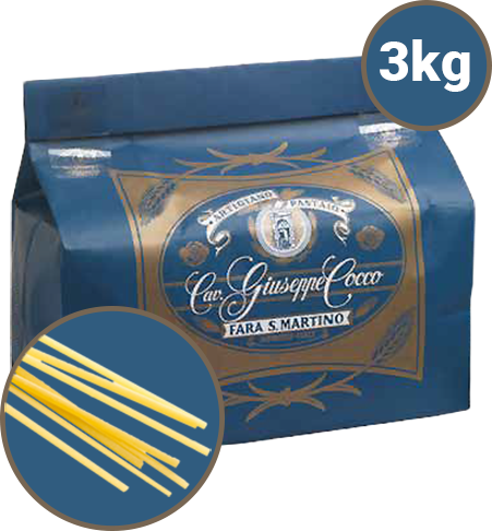 Linguine Trafila Ruvida Linea Ristorazione 3kg PASTIFICIO COCCO