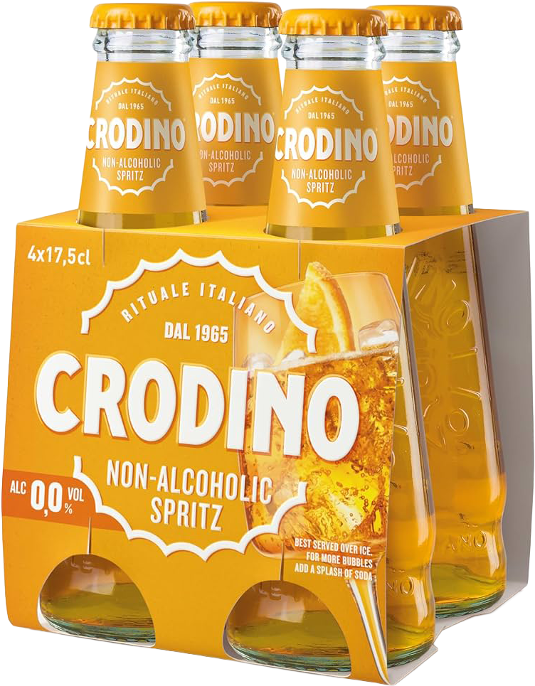 Crodino Non-Alcoholic Aperitif 8x(4x175ml) CAMPARI