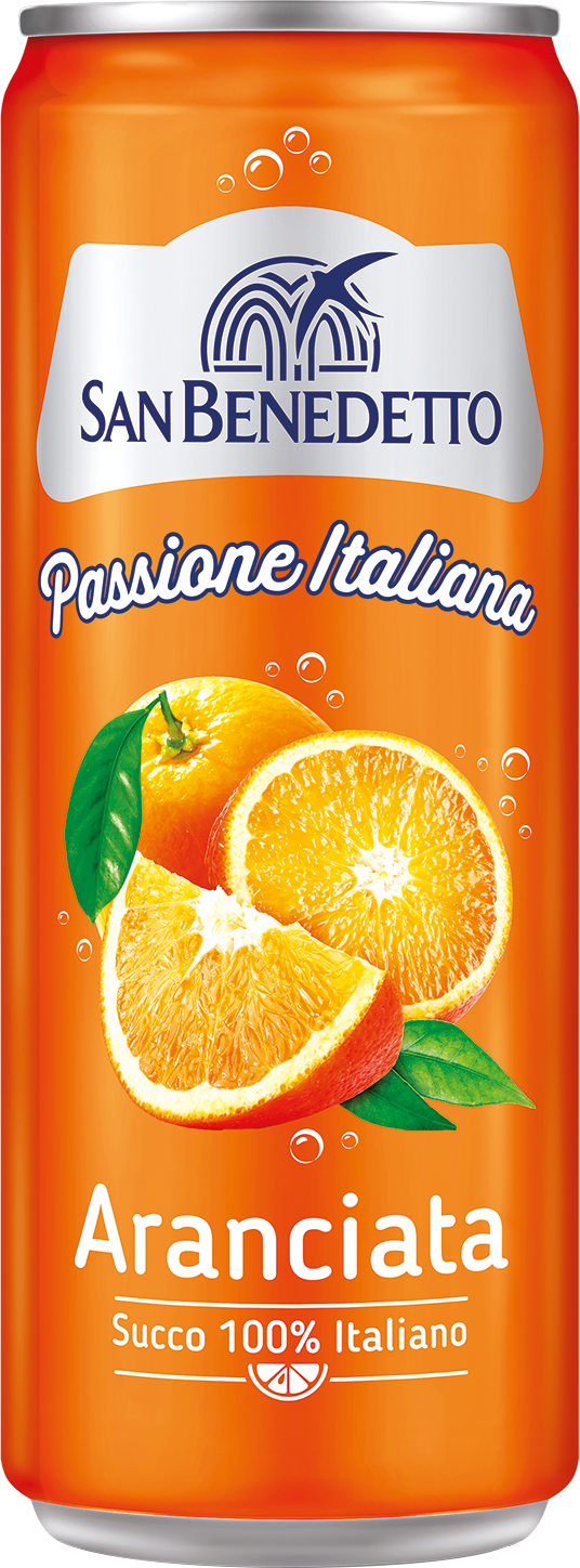 Aranciata 100% Passion Italiana 24x33cl SAN BENEDETTO