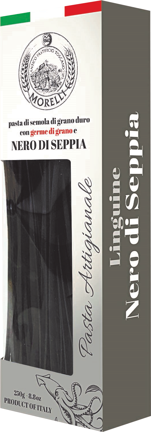 Linguine Nero Di Seppia (Cartone) 250g ANTICO PASTIFICIO MORELLI
