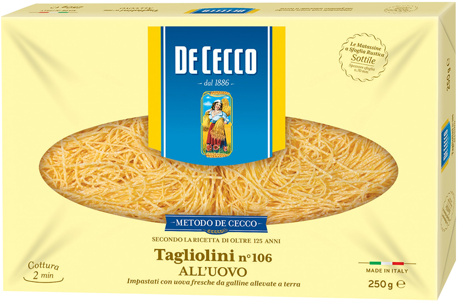 Tagliolini all'Uovo 250g DE CECCO