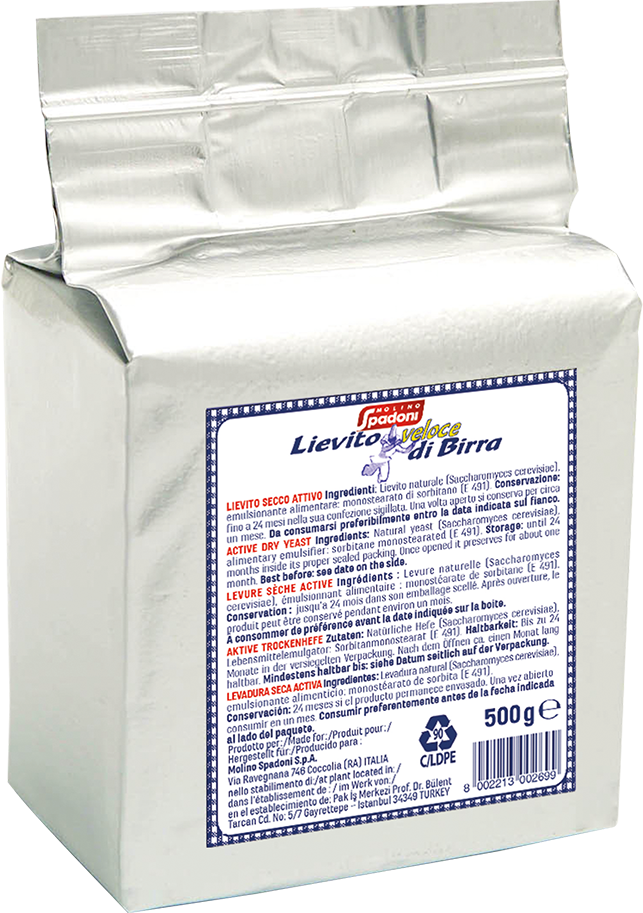 Lievito Veloce di Birra Secco 500g MOLINO SPADONI