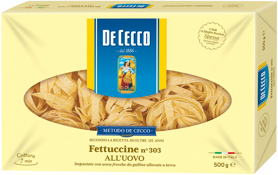 Fettuccine all'Uovo 500g DE CECCO