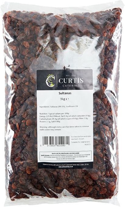 Sultanas 3kg CURTIS