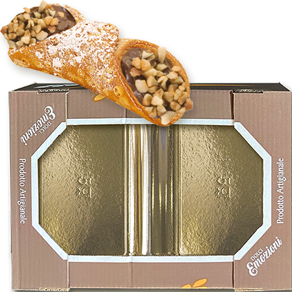 Cannoli Siciliani Cacao Nocciola 1.5kg DOLCI EMOZIONI