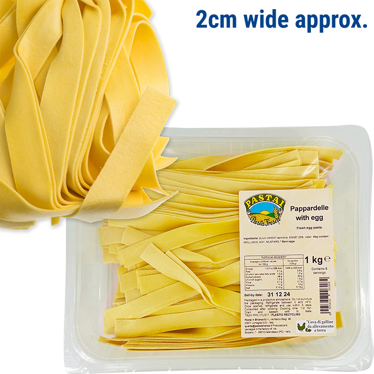 Pappardelle all'Uovo 1kg PASTAI IN BRIANZA