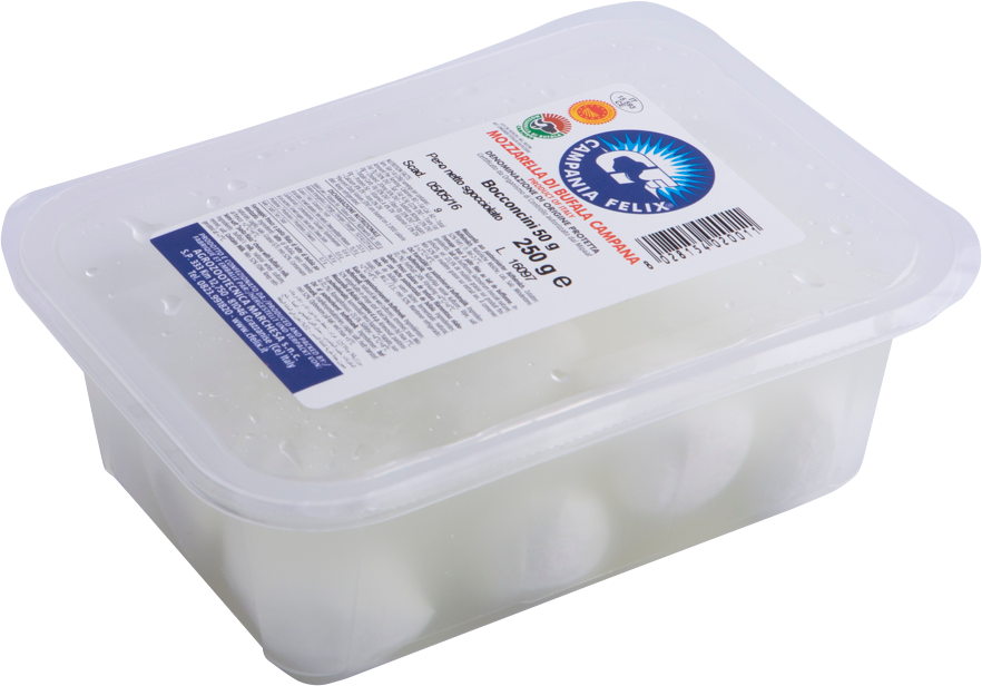 Bocconcini Di Bufala D.O.P. Vaschetta Da 5 x 50g (12/Cassa) CAMPANIA FELIX