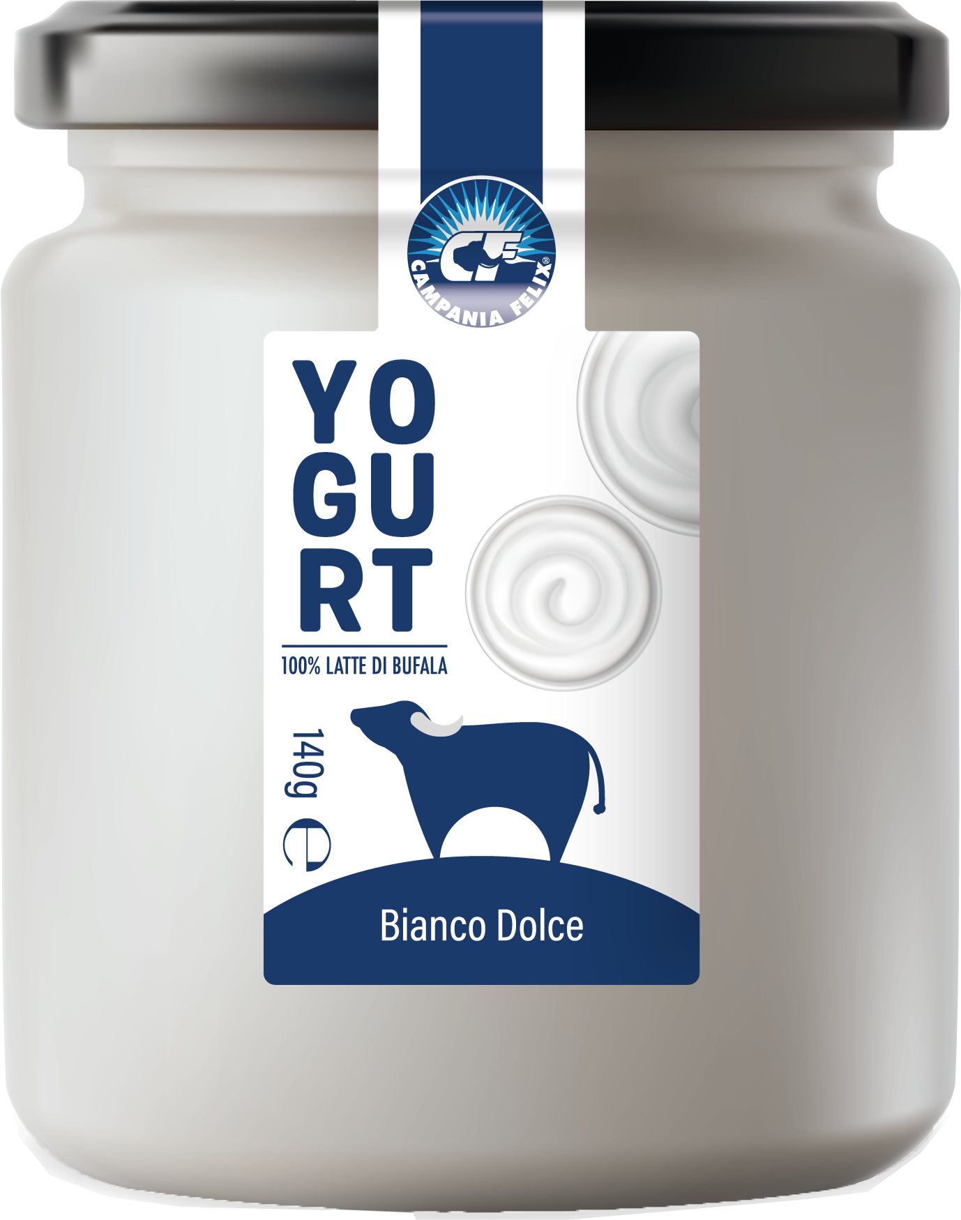 Yogurt Di Latte Di Bufala Bianco 140g Barattolo CAMPANIA FELIX