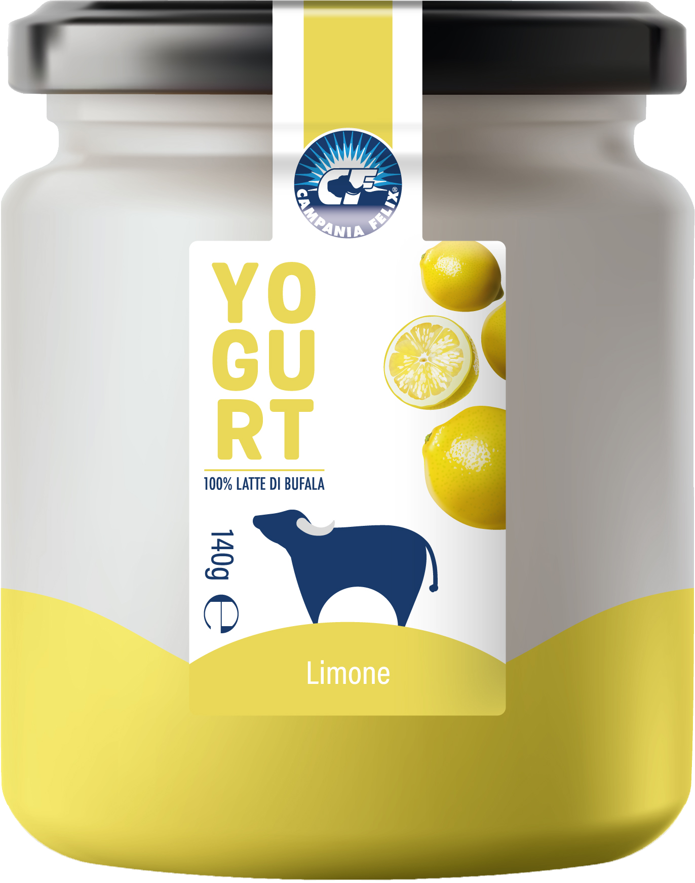 Yogurt Di Latte Di Bufala Al Limone 140g Barattolo CAMPANIA FELIX