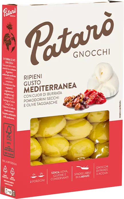 Gnocchi Ripieni alla Mediterranea 400g Patarò IL PASTAIO