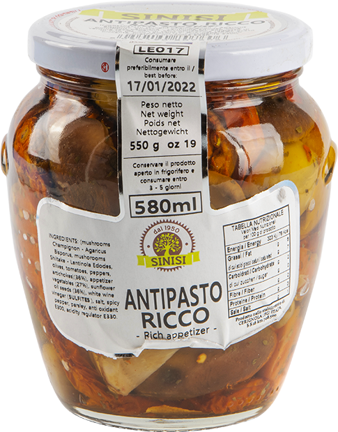 Antipasto Ricco 580ml SINISI