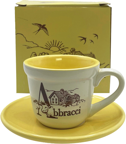 Tazzina con Piattino "Le Cantastorie" Abbracci (Box/6Units with Saucer) MULINO BIANCO