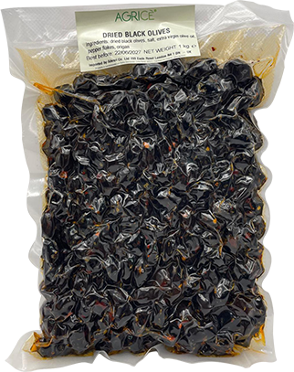 Olive Nere Secche Condite 1kg AGRICÉ