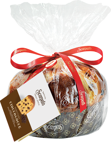 Panettone Cioccogocce (Cellophane) 1kg SCARPATO