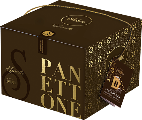 Panettone Cioccolato Sâo Tomé (Scatola Marrone) 1kg SCARPATO