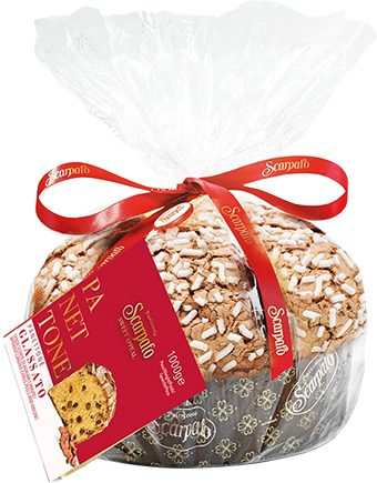 Panettone Glassato (Cellophane) 1kg SCARPATO