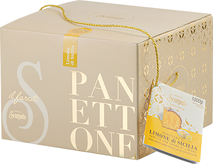 Panettone Limone Di Sicilia (Scatola Beige) 1kg SCARPATO