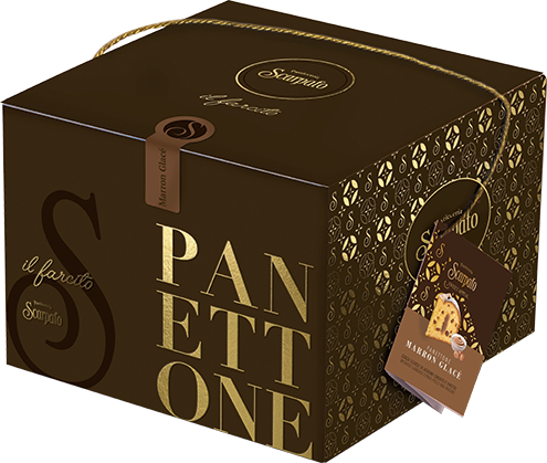Panettone Marron Glacé (Scatola Marrone) 1kg SCARPATO