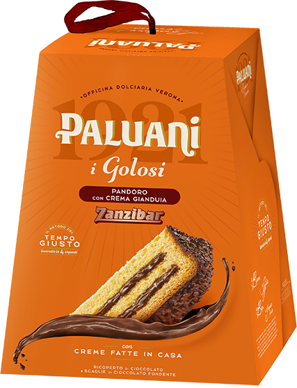 Pandoro Con Crema Gianduia Zanzibar 750g PALUANI