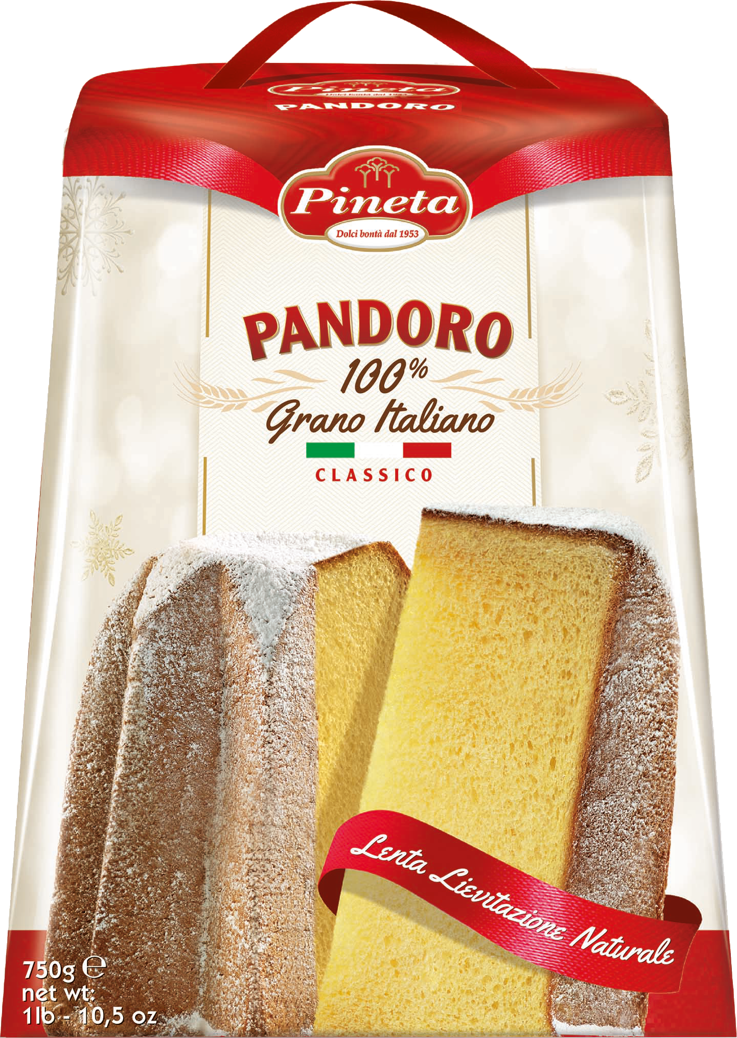 Pandoro Classico 100% Grano Italiano (Scatola) 750g PINETA