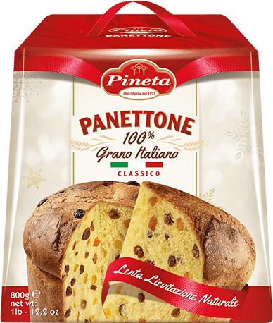 Panettone Classico 100% Grano Italiano (Scatola) 800g PINETA